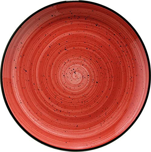 Bonna Premium Porcelain APSGRM30DZ Aura Passion Bowl - Plato llano (30 cm, porcelana), color rojo