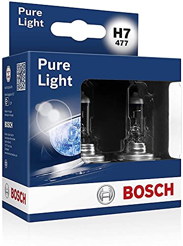 Bosch H7 Pure Light Lámparas para faros - 12 V 55 W PX26d - Lámparas x2