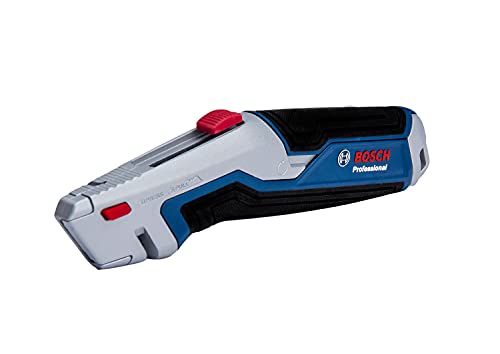 Bosch Professional - Cúter universal con cuchilla retráctil (incl. 3 cuchillas trapezoidales)