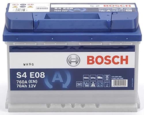 Bosch S4E08 Batería de coche 70A/h 760A tecnología EFB adaptado para vehículos con sistema Start y Stop
