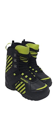 Botas SUNTASCO para Snow, Snowboarding, Zapatos de Nieve - Color Amarillo Fluor y Negro - Talla 46