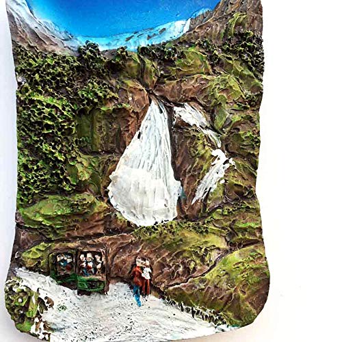 Briksdal Glacier Noruega 3D recuerdo de viaje, imán para nevera y decoración del hogar y la cocina, colección de imanes para nevera