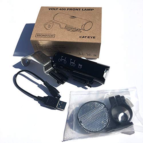 Brompton Unisex's Cateye Volt 400 - Juego de luces delanteras, color negro, talla única