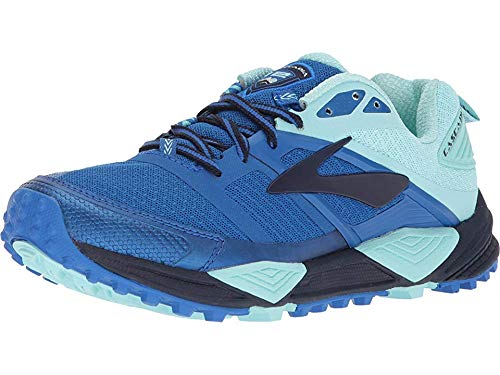 Brooks Cascadia 12, Zapatillas de Running para Asfalto Mujer, Azul (Navy/Blue/Mint 1b496), 42.5 EU