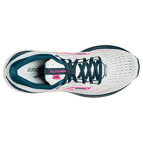 Brooks Glycerin 19, Zapatillas para Correr Mujer, Ice Flow Navy Pink, 35.5 EU