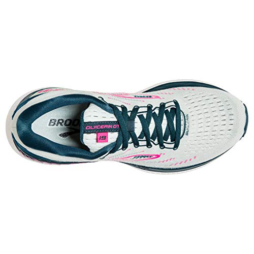 Brooks Glycerin GTS 19, Zapatillas para Correr Mujer, Ice Flow Navy Pink, 40.5 EU