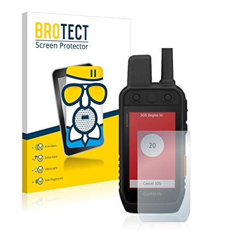 BROTECT Protector Pantalla Cristal Mate Compatible con Garmin Alpha 200i K Protector Pantalla Anti-Reflejos Vidrio, AirGlass