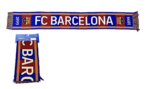Bufanda Telar nº 27 FC. Barcelona 1899 – Producto con Licencia – 100% Acrilico – Medidas 140x20 cm.
