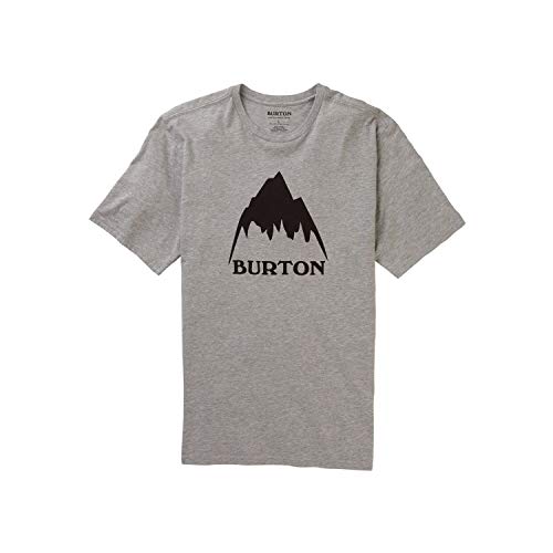 Burton Classic Mountain High Camiseta, Hombre, Gray Heather, XS