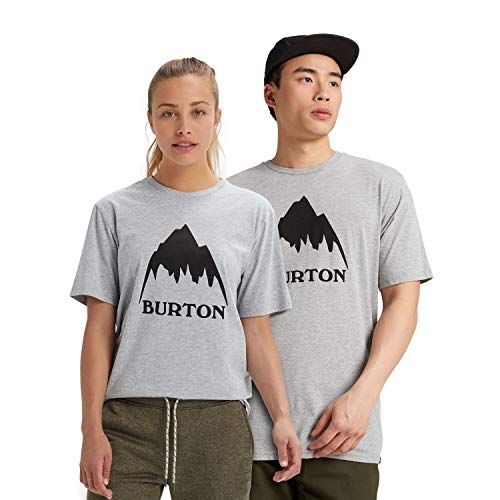 Burton Classic Mountain High Camiseta, Hombre, Gray Heather, XS