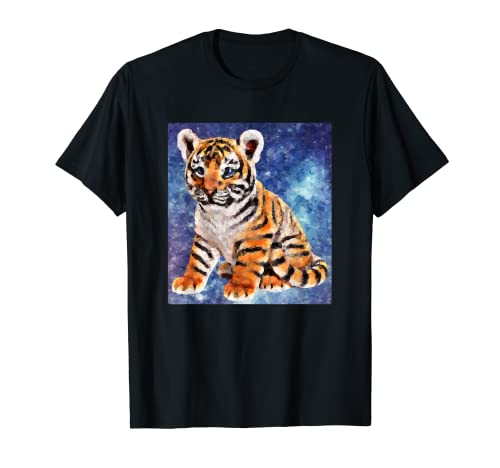 Cachorro de Tigre Gatos de Presa Motivo Selva Gato Tigres Camiseta