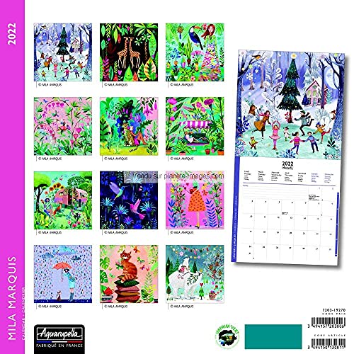 Calendario 2022 Mila Marquis – Relax – 16,5 x 16,5 cm – Envío el mismo día.