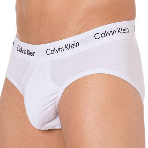 Calvin Klein 3 Pack Briefs-Cotton Stretch Slips, Multicolor (Blanco/Gris/Negro 998), M (Pack de 3) para Hombre