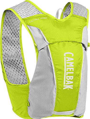 CamelBak Ultra Pro Vest - Chaleco de hidratación (0,5 L), color lima y plateado