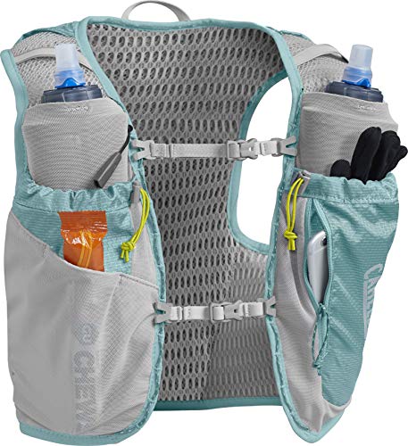 CamelBak Ultra Pro Vest Paquetes, Mujer, Aqua Sea/Plata, XS