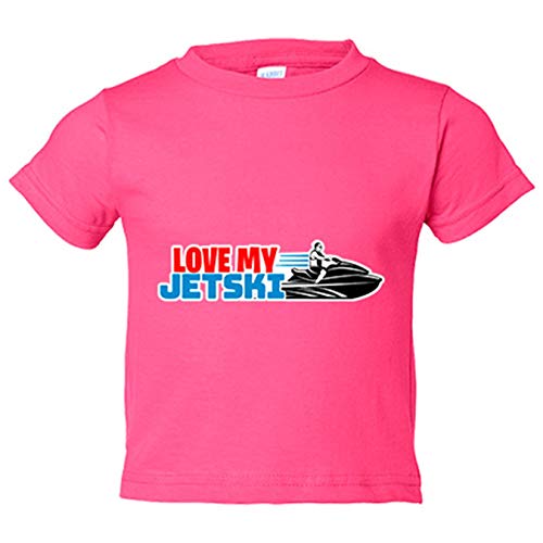 Camiseta bebé I Love My Jetski Jet Ski - Rosa, 2 años