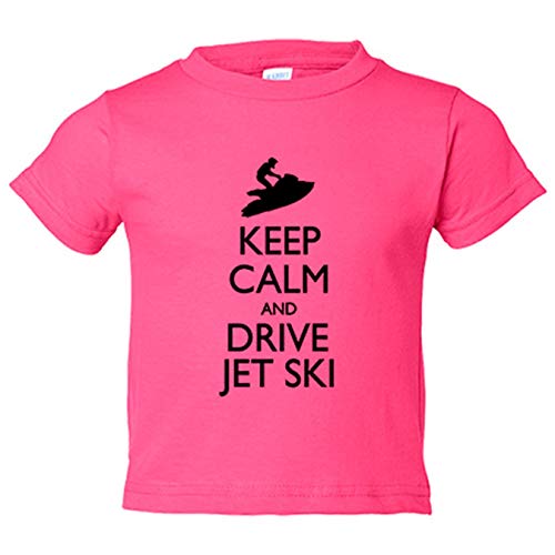 Camiseta bebé Keep Calm And Drive Jet Ski - Rosa, 2 años