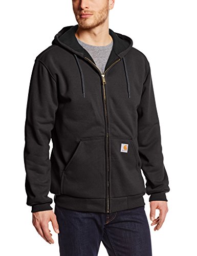 Carhartt Rutland Thermal-Lined Zip-Front Sweatshirt Sudadera, Black, L Regular para Hombre