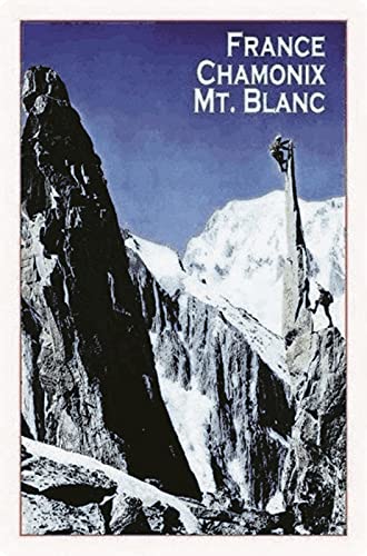 Cartel de metal de 20 x 30 cm, diseño de Chamonix Mont Blanc France