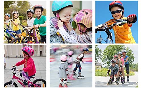Casco Bicicleta Bebe Helmet Bici Ciclismo para Niño - Cascos para Infantil - Bici Casco para Patinete Ciclismo Montaña BMX Carretera Skate Patines monopatines (S(48-52 cm), Pink Safe City)