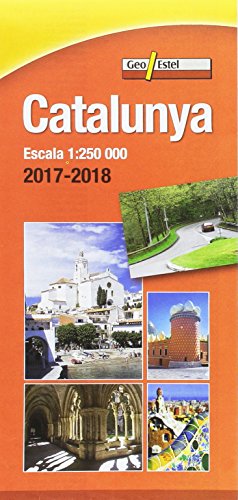 Catalunya 2017-2018: Mapa de carreteres Escala 1:250.000
