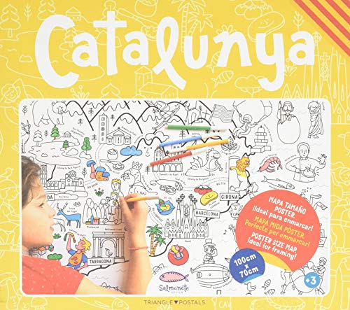 Catalunya. para Pintar y Colorear a lo grande (Color Map)