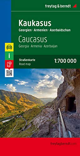 Cáucaso, Georgia, Armenia, Azerbayán mapa de carreteras. Escala 1:700.000. Freytag & Berndt.: Wegenkaart 1:700 000: AK 154 (Auto karte)