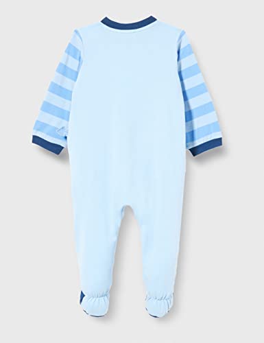 Chicco Tutina con Apertura davanti per Neonato Juego de Pijama, Azul Claro, 9 Mes para Bebés