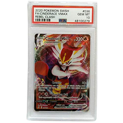 Cinderace VMAX 036/192 Sword & Shield Rebel Clash 2020 PSA 10 Graded