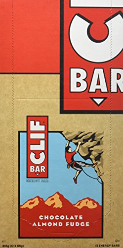 Clif Bar Barrita Energética de Avena y Chocolate con Almendras, (pack con 12 x 68 g)