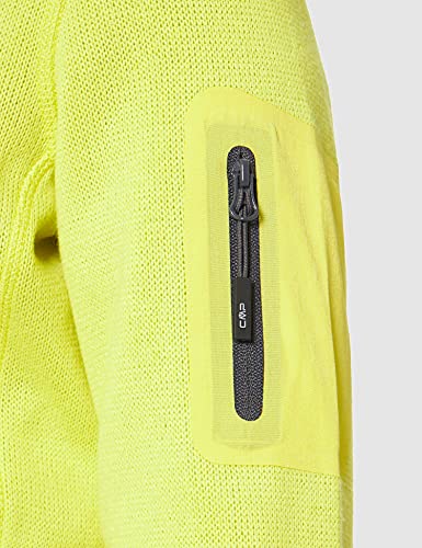 CMP Knit Tech mélange Fleece Jacket Chaqueta de Forro Polar, Lima, 46 para Mujer