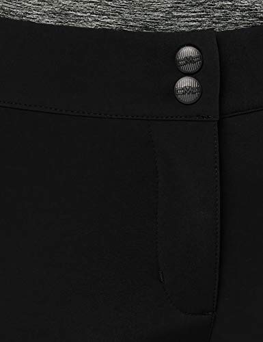 CMP Pantaloni Softshell Regolabili Pantalón, Mujer, Negro, 44