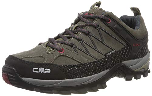 CMP Rigel Low Trekking Shoes WP, Zapatillas de Senderismo Hombre, Torba-Antracite, 43 EU