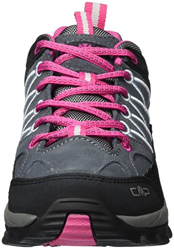 CMP Rigel Wp, Zapatos de Low Rise Senderismo para Mujer, Gris (Grey-Fuxia-Ice), 37 EU