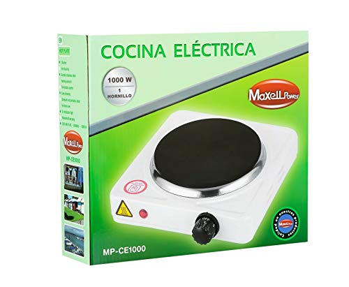 COCINA ELECTRICA HORNILLO 1000W 1 FUEGO PLACA ELECTRICO CAMPING GARANTIA