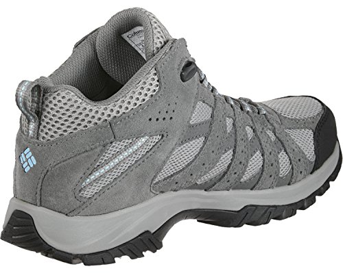 Columbia Canyon Point Mid, Zapatos de Senderismo Impermeables Mujer, Gris (Light Grey, Oxygen), 3