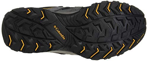 Columbia Canyon Point, Zapatillas de Senderismo Impermeables Hombre, Gris, Negro (Black, Squash), 43 EU