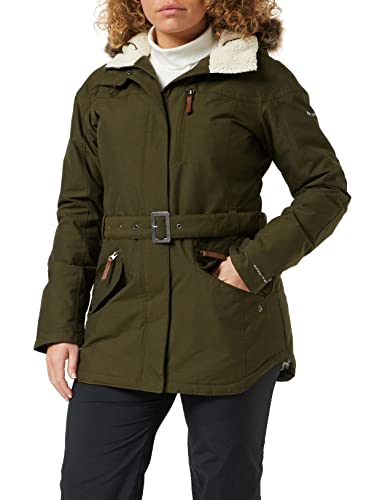 Columbia Carson Pass II Chaqueta Impermeable, Mujer, Verde (Olive Green), S