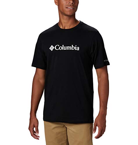 Columbia CSC Basic Camiseta de Manga Corta, Hombre, Negro (Black), S