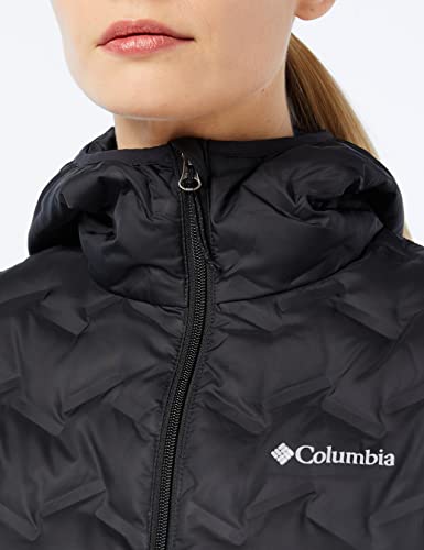 Columbia Delta Ridge Down Hooded , Chaqueta de plumas con capucha Mujer, Negro (BLACK), M
