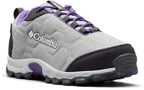 Columbia FIRECAMP SLEDDER 3 Zapatos multideporte impermeables para niños, Gris(Monument, Emperor), 38 EU