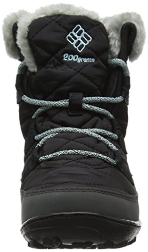 Columbia Minx Shorty Omni-Heat Waterproof Botas de nieve para Niñas, Negro (Black, Spray), 32 EU