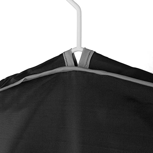 Compactor Funda larga para abrigos óptima viajes. Con ventana transparente y percha, Color negro, Tamaño 60 x 5 x 137 cm, RAN4592