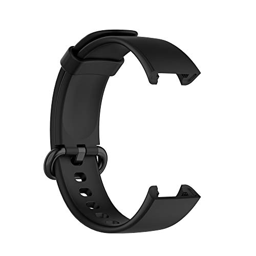 Compatible with Xiaomi Mi Watch Lite Replacement Band, Replacement Silicone Wrist Watch Band Strap for Xiaomi Mi Watch Lite / Redmi Watch(Black)
