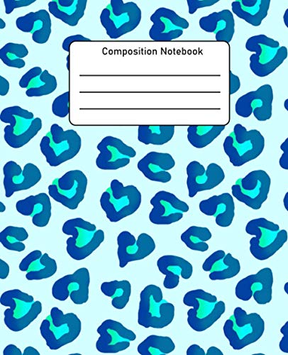 Composition Notebook: Vibrant Leopard print Wide Ruled Paper Notebook Journal | Cute Polar Bear Mom And Baby Wide Blank Lined Workbook for Teens Kids ... College for Writing Notes | valentines gift |
