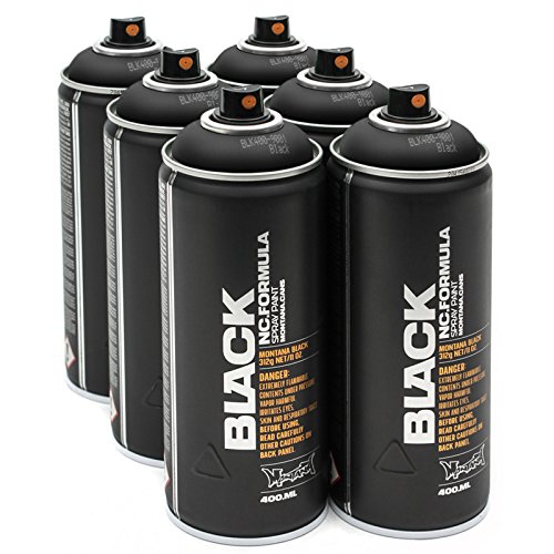 Conjunto de 6 aerosoles Montana Black de 400 ml