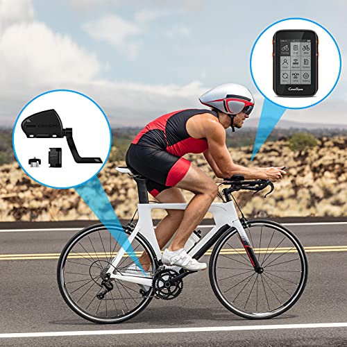 CooSpo Sensor de Cadencia y Velocidad 2 en 1 Bluetooth Ant + Sensor de Cadencia de Ciclismo Inalámbrico RPM para Computadora de Ciclismo Compatible con Runtastic Pro Zwift Openrider Rouvy UA Run