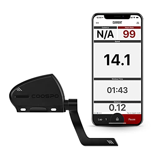 CooSpo Sensor de Cadencia y Velocidad 2 en 1 Bluetooth Ant + Sensor de Cadencia de Ciclismo Inalámbrico RPM para Computadora de Ciclismo Compatible con Runtastic Pro Zwift Openrider Rouvy UA Run