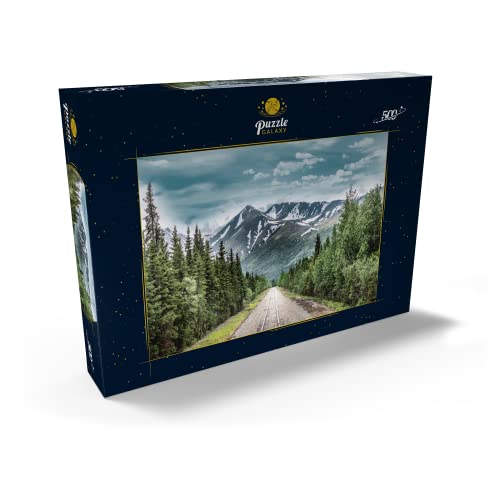 Cordillera Y Línea De Ferrocarril En El Parque Nacional De Denali En Alaska - Premium 500 Piezas Puzzles - Colección Especial MyPuzzle de Puzzle Galaxy