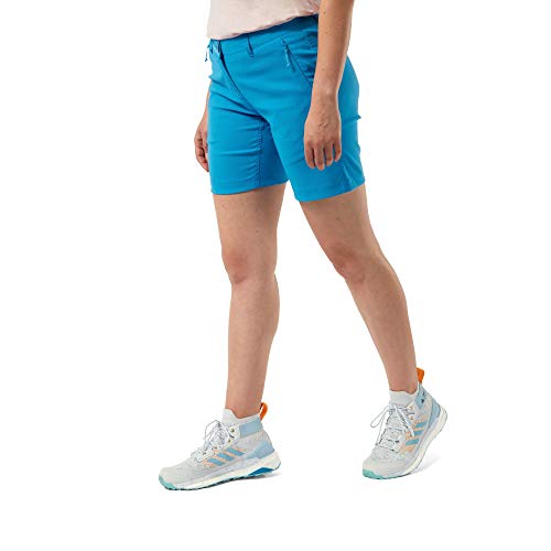 Craghoppers Kiwi Pro Short Pantalones Cortos para Senderismo, Azul Medtn, 30W para Mujer